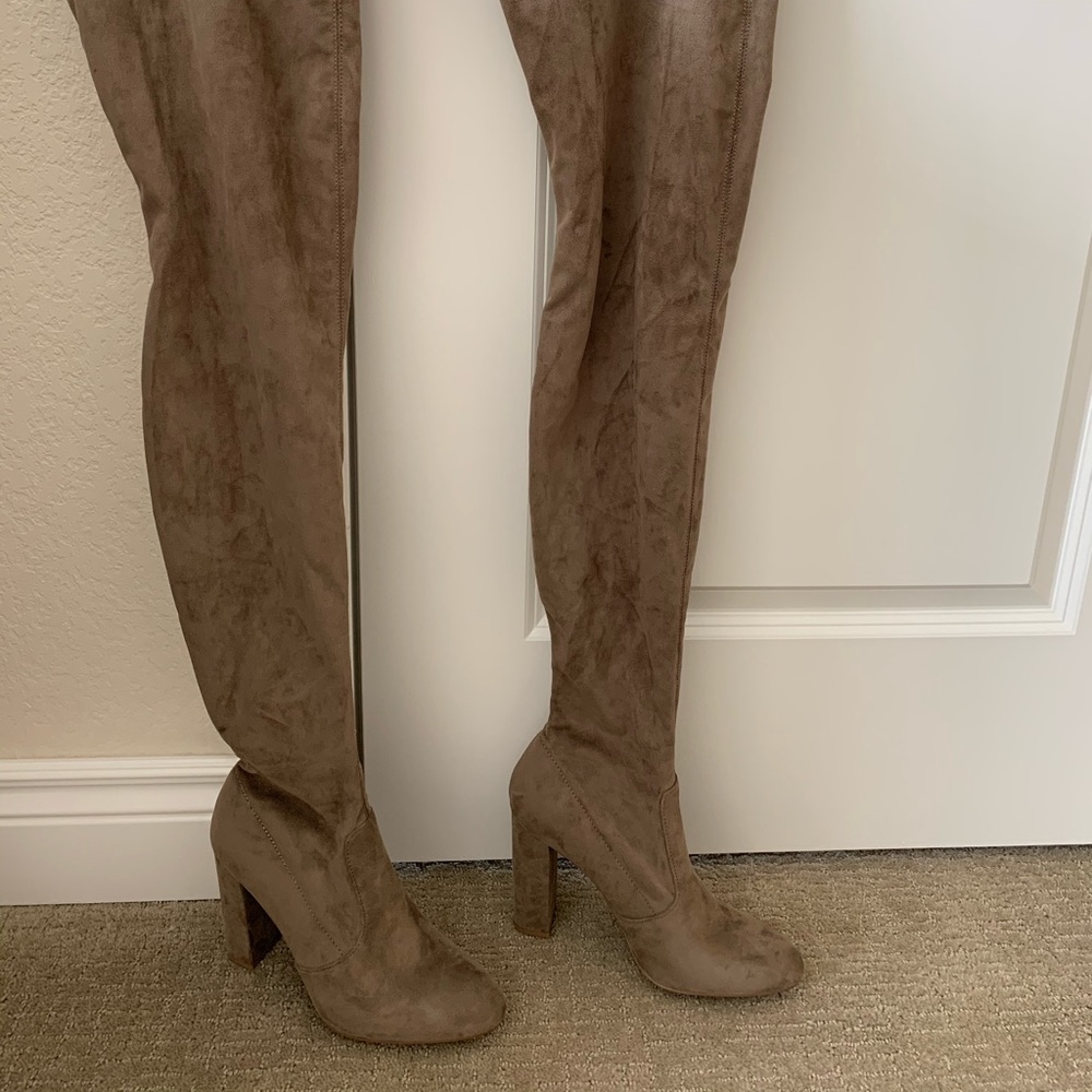 Over the knee suede Tall boots.